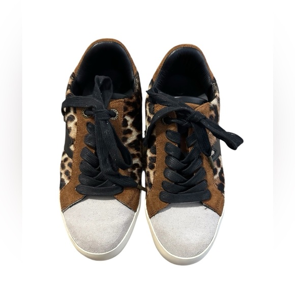 Zadig & Voltaire Brown and Black Sneaker Leopard Half Calf Leather Women Size 36 - Picture 1 of 8